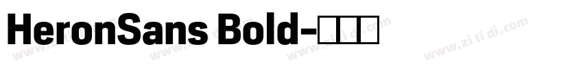 HeronSans Bold字体转换